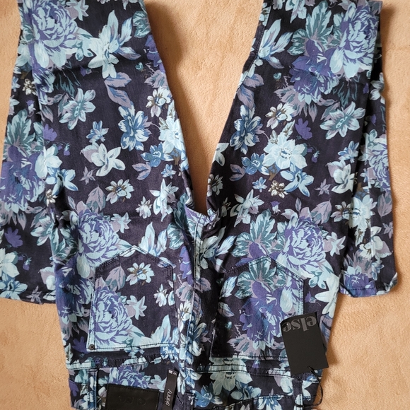 ELSE FLORAL SKINNY JEANS SIZE 26w - Picture 9 of 11
